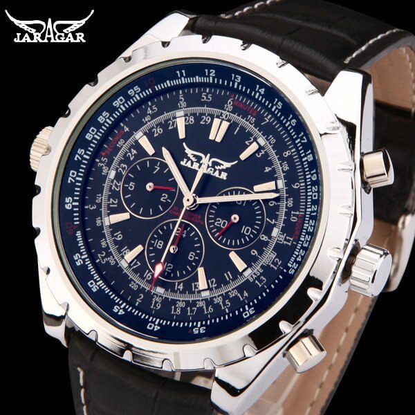 Military Leather Strap Wrist Watch