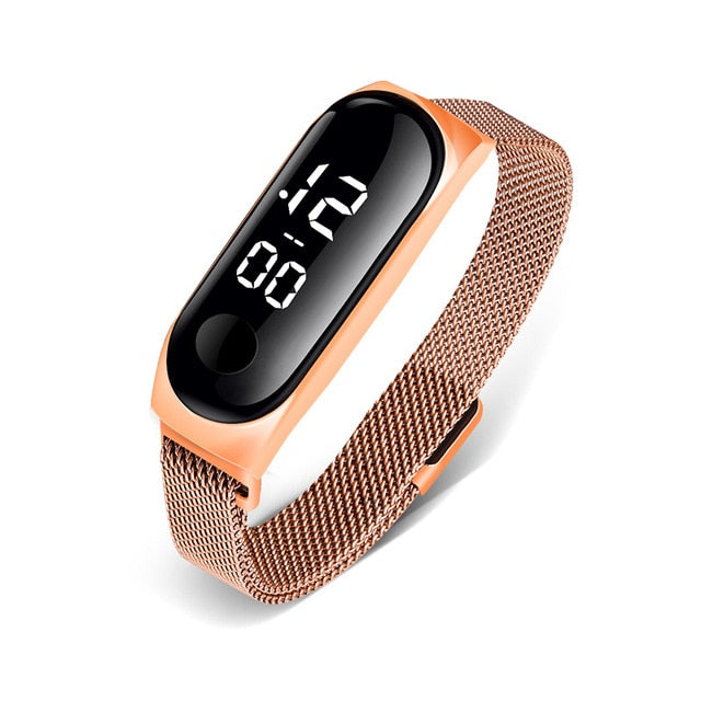 Rectangle Quartz Gold Wrist Watch