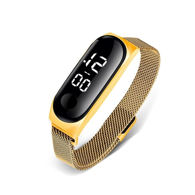 Rectangle Quartz Gold Wrist Watch